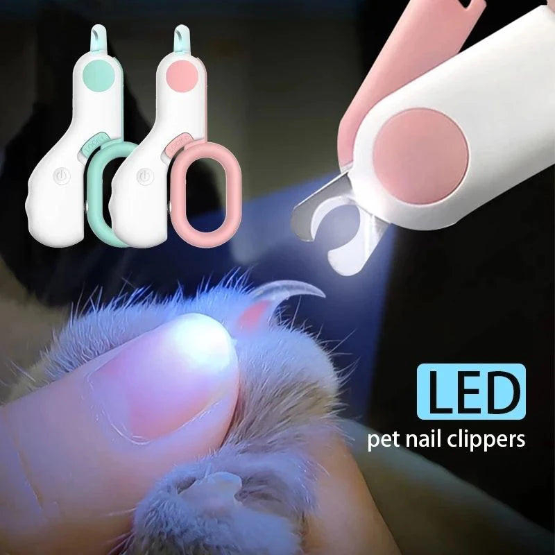 LED Light Pet Nail Clipper Professional Cutter with Safety Lock - - Grooming Tool - Friends & Pets Co.