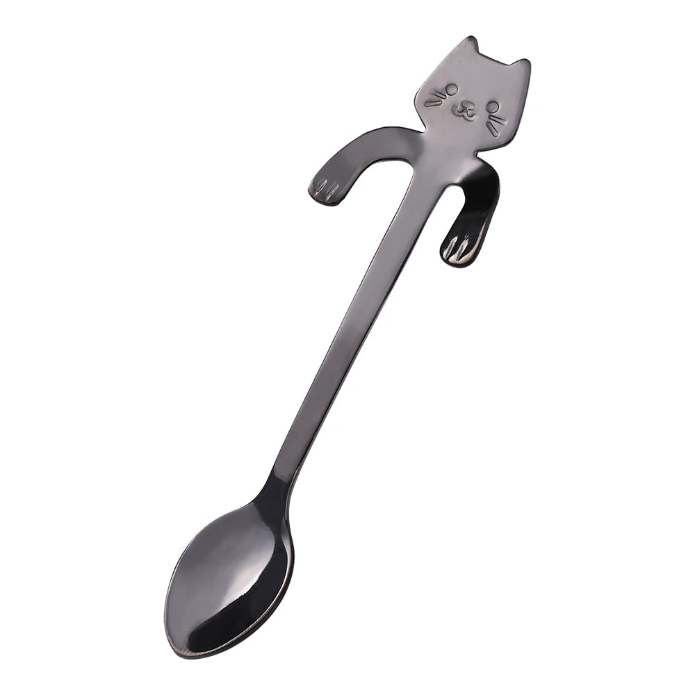 Mini Cute Cat Coffee Spoon Stainless Steel Teaspoon - Friends & Pets Co.