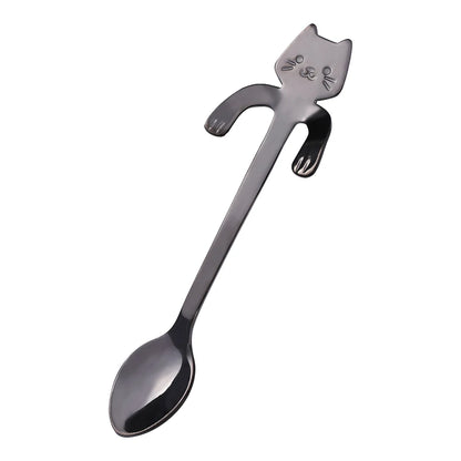Mini Cute Cat Coffee Spoon Stainless Steel Teaspoon - Friends & Pets Co.